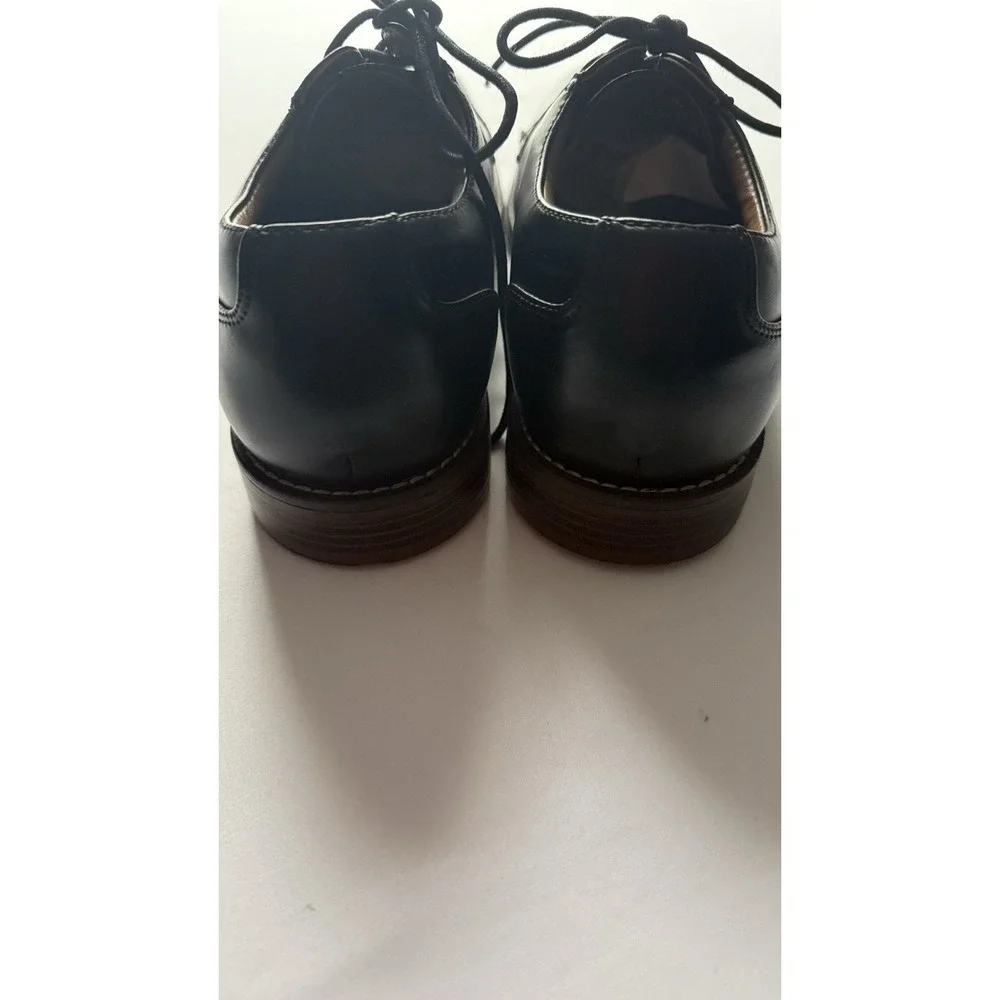 Men's Shoes Size 8 M Black Leather Model #79224715 Gently Used-Dockers Good Cond